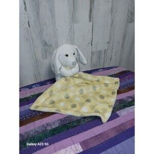 Little Beginnings Yellow Bunny Rabbit Security Blanket Lovey Lovie